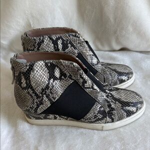 LINEA | Paolo - FELICIA SNAKE PRINT Platform Wedge Sneaker Bootie